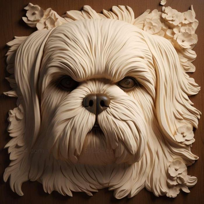 Nature and animals (st Shih Tzu dog 2, NATURE_3270) 3D models for cnc